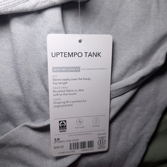 Athleta Light Gray Muscle Tee - Picture 4 of 4